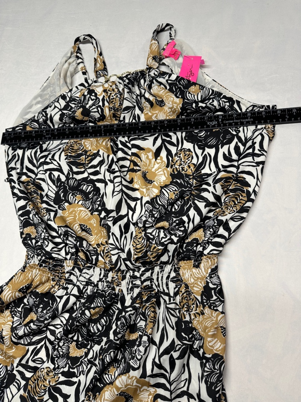 NWT RARE Lilly Pulitzer Julien Halter Jumpsuit - Onyx Peony Party Womens Large - Picture 6 of 11
